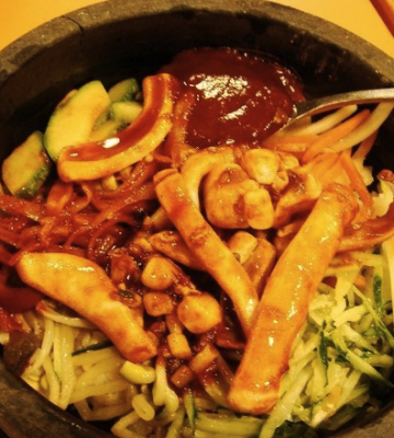 韩式鱿鱼拌饭的做法