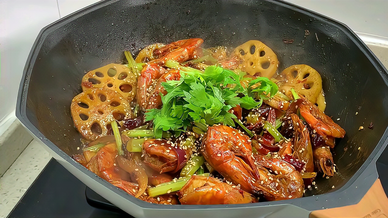 干锅虾的做法