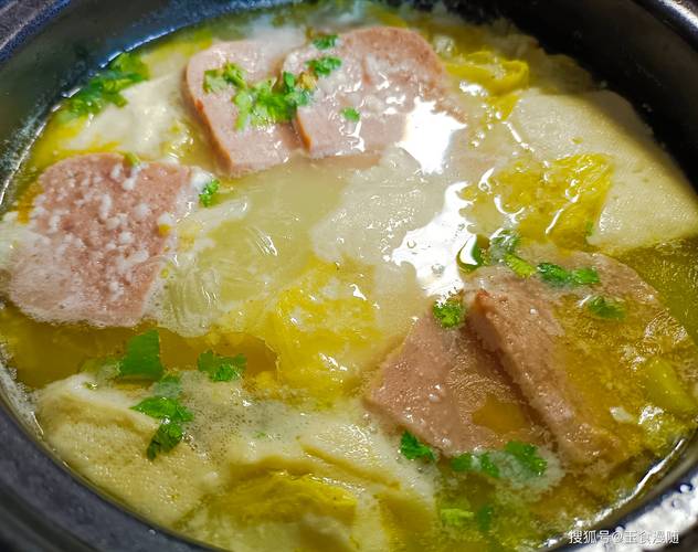 白菜午餐肉的做法