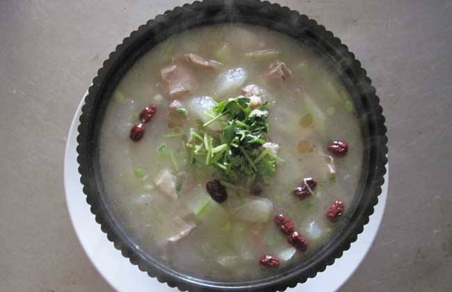 冬瓜羊肉片的做法