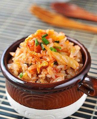 韩国泡菜炒饭的做法
