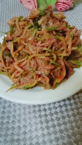 虾酱肉末的做法