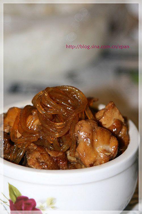鸡子炖粉条的做法