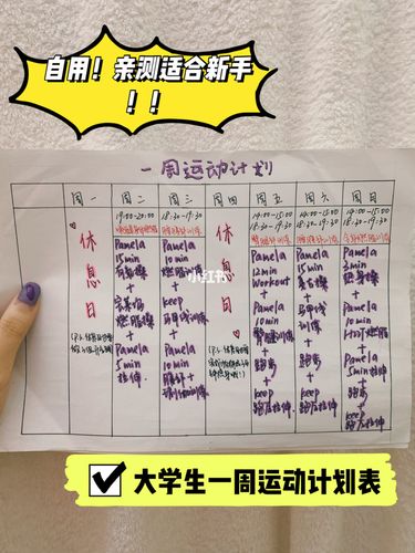 女生运动锻炼减肥计划