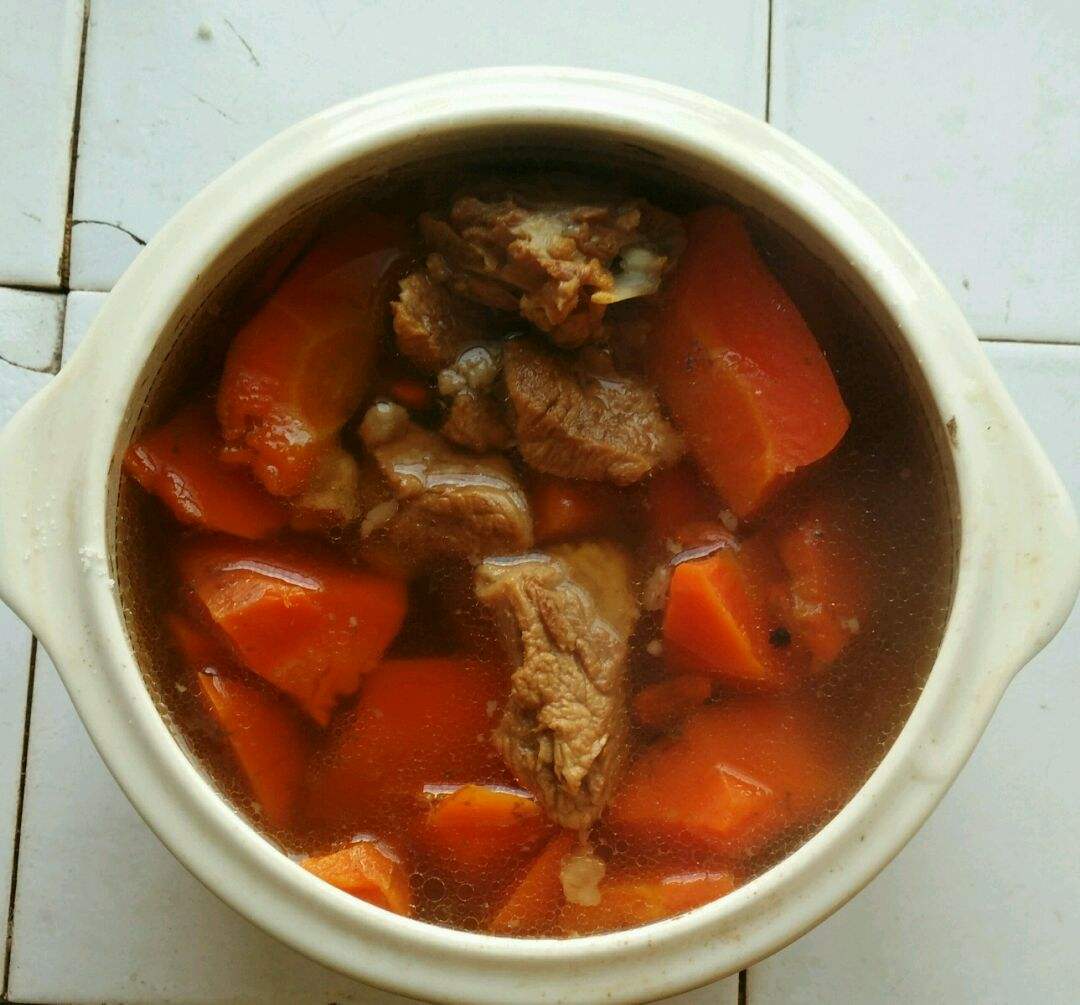 羊肉胡萝卜汤的做法