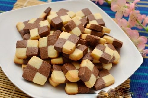 棋格饼干的做法