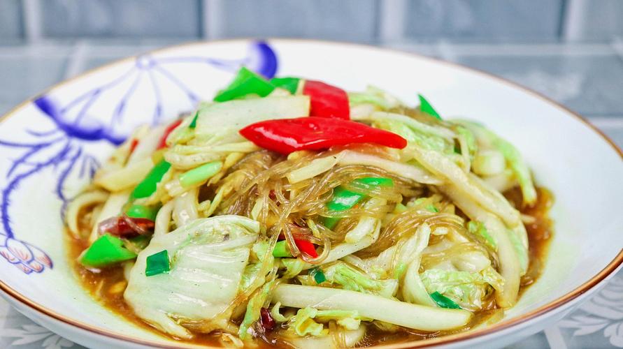 白菜炒粉条的做法