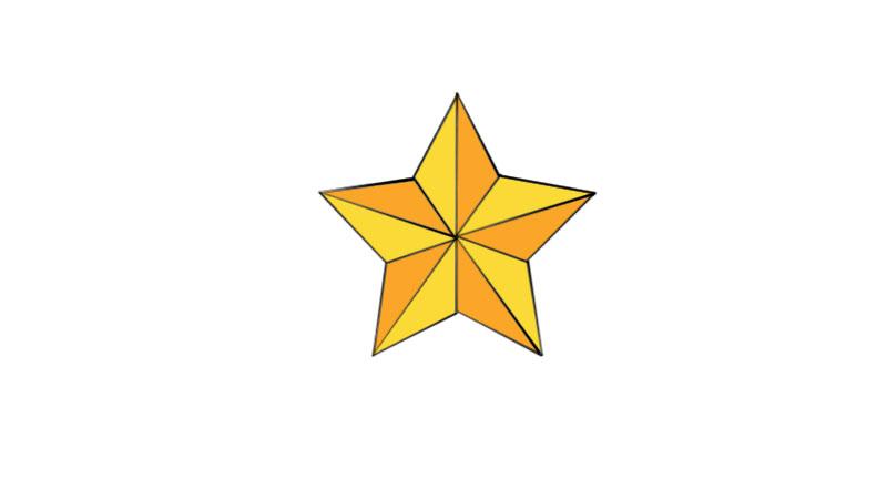 怎么教孩子画五角星