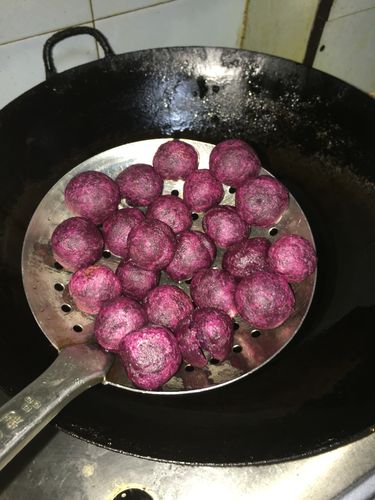 紫薯丸子的做法