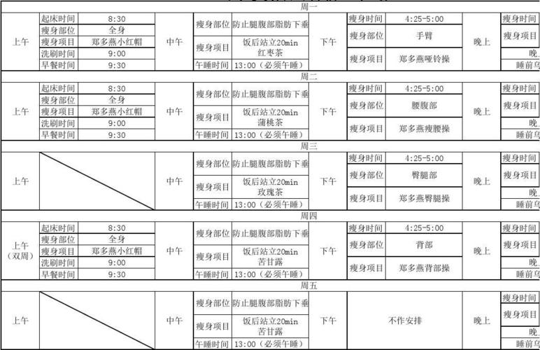 男孩减肥运动计划室内