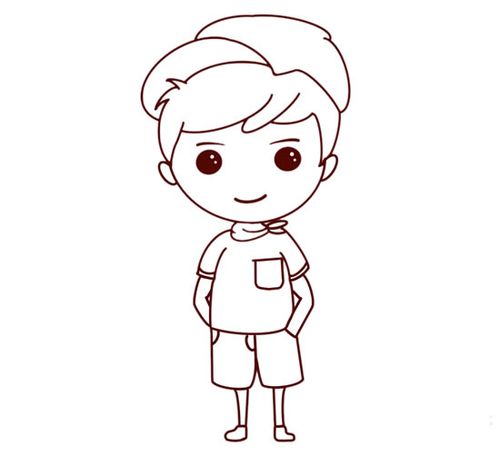 男孩子怎么画