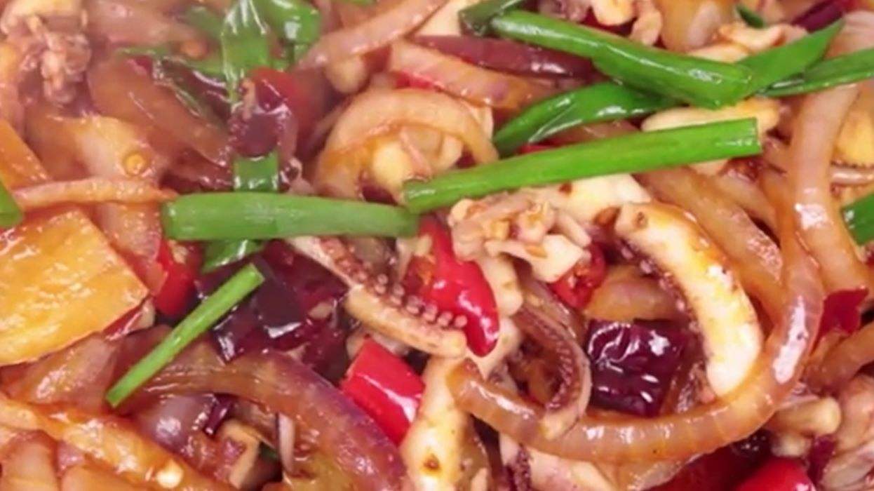 辣子鱿鱼须的做法