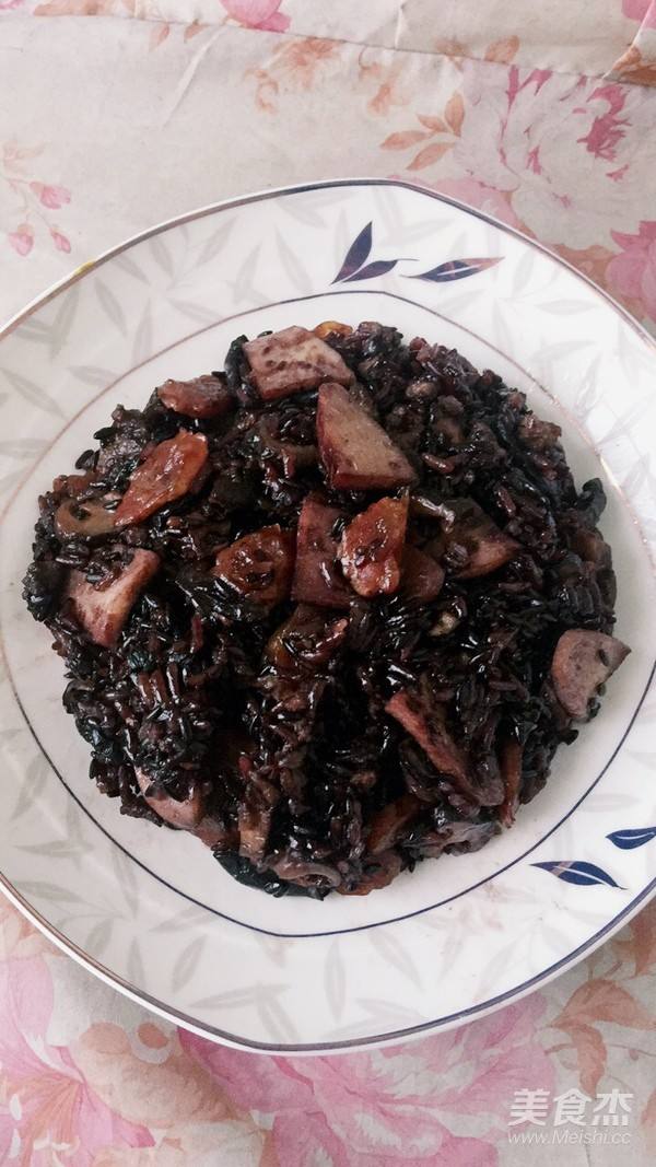 黑豆糯米饭的做法