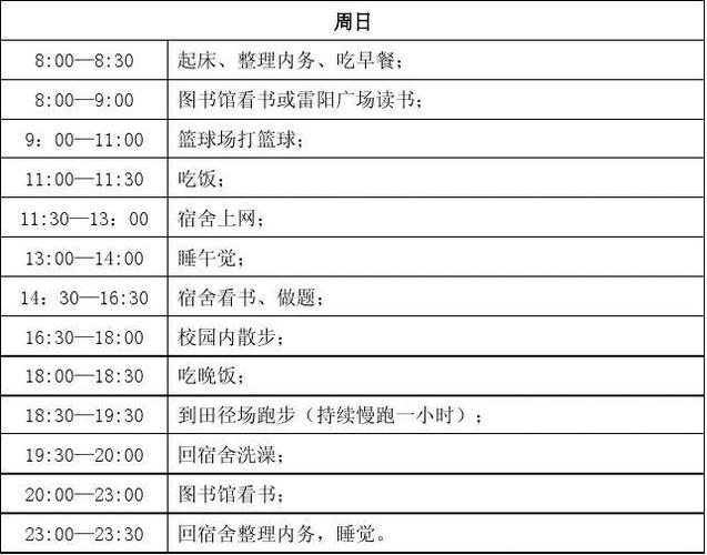 运动和健康计划