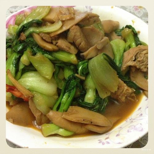 蘑菇油菜的做法大全