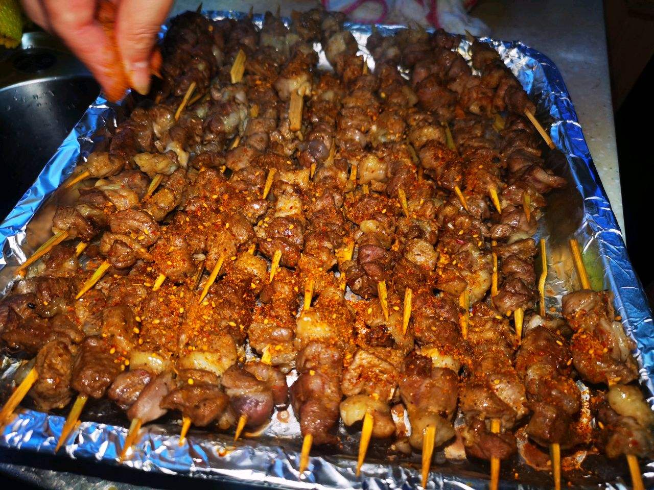 烤箱羊肉串的做法