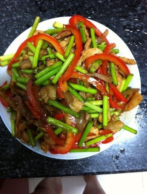 甜椒肉丝做法