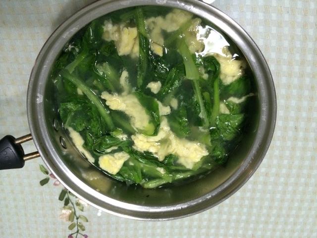 鸡毛菜蛋汤的做法
