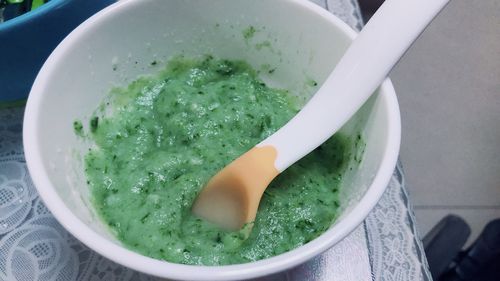 青菜米糊的做法