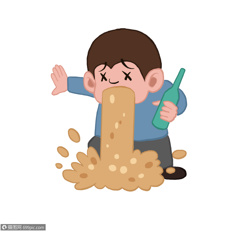 出酒后呕东西黄颜色