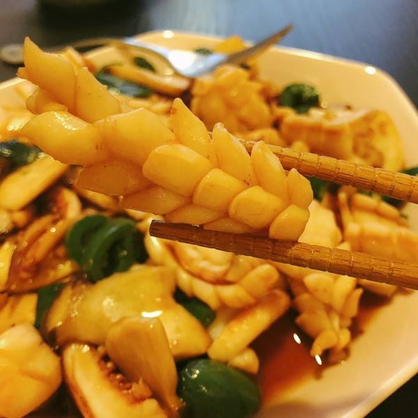 杏鲍菇炒鱿鱼做法