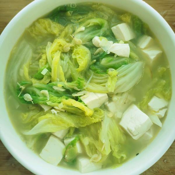 白菜豆腐汤的做法