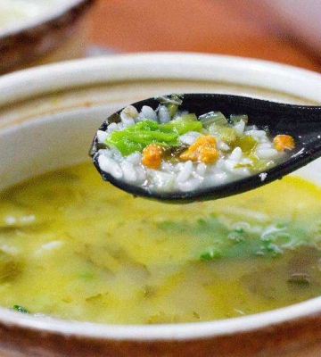 小青菜咸泡饭的做法