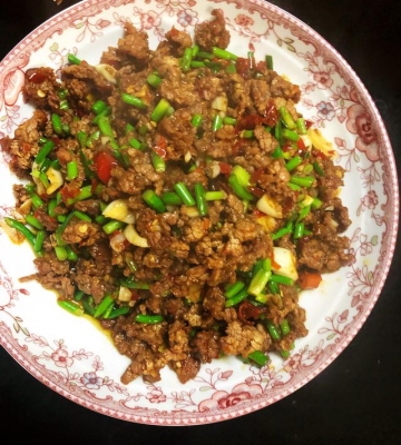 孜然牛肉的做法