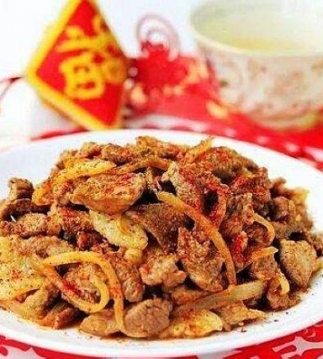 炒烤肉的做法