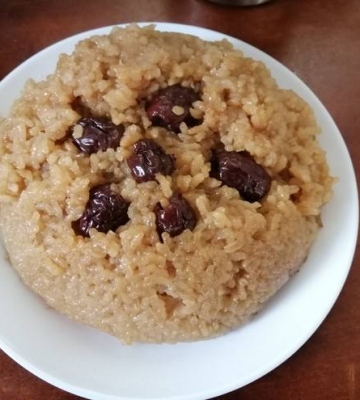 豆沙甜饭的做法