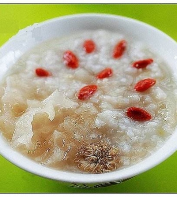 菊花粥的做法