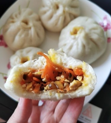 胡萝卜馅包子的做法