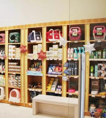 宠物店的东西摆放