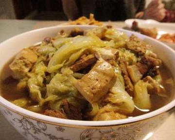 东北白菜炖豆腐的做法