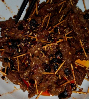牙签牛肉的做法