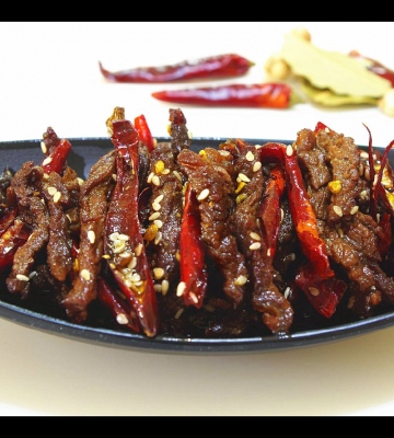 香辣牛肉条的做法
