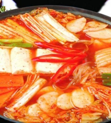 韩国泡菜火锅的做法