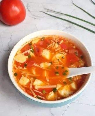 番茄豆腐汤的做法