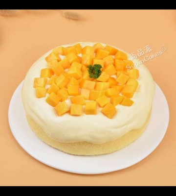 芒果流心蛋糕的做法