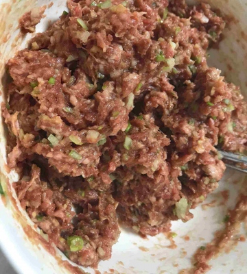 牛肉饺子馅的做法