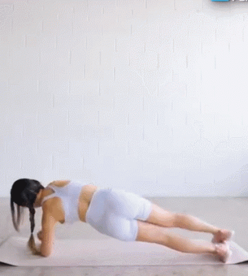 肘撑抬腿运动