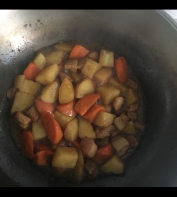 土豆胡萝卜炖肉的做法