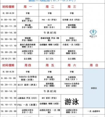 运动减肥时间安排表
