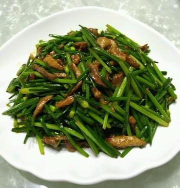 韭菜肉丝的做法