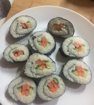 芥末寿司的做法
